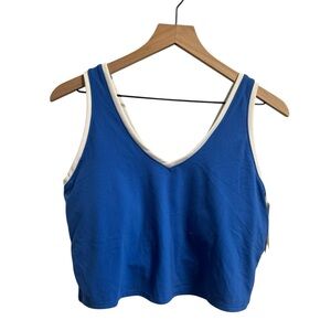 All in Motion Blue Built-In Bra Tank Top Size XXL NWT